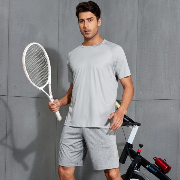 Mens Workout Shirts Quick Dry Performance Short Sleeve Athletic Shirts - Image 6