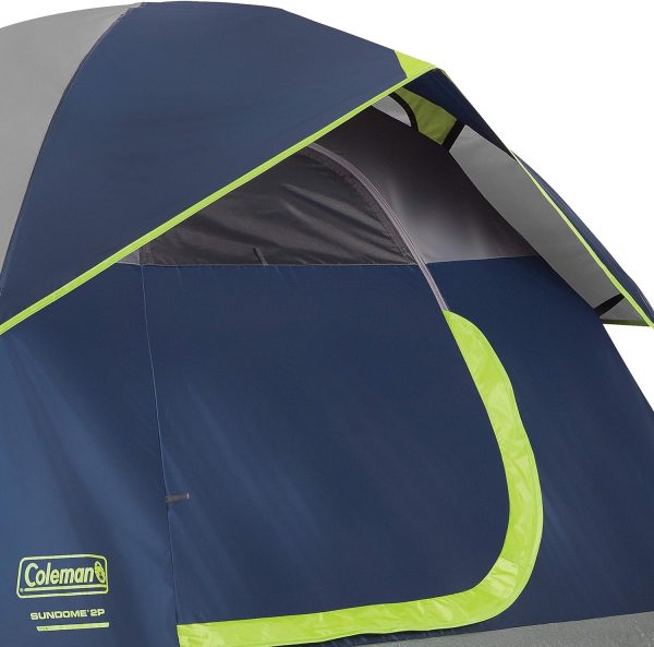 Coleman Sundome Camping Tent with Rainfly, 2/3/4/6 Person Tent Sets Up in 10 Mins, Weatherproof Tent for Camping, Festivals, Backyard, Sleepovers, & More - Image 6